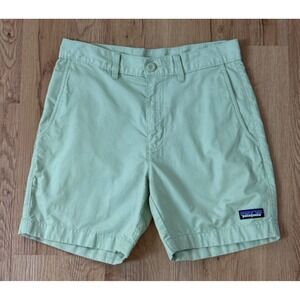 Patagonia Men's Organic Cotton Hemp Blend Shorts Size 28 Light Green Casual